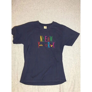 Womens Vintage Shirt Size Medium Combed Cotton New York Tourist NYC